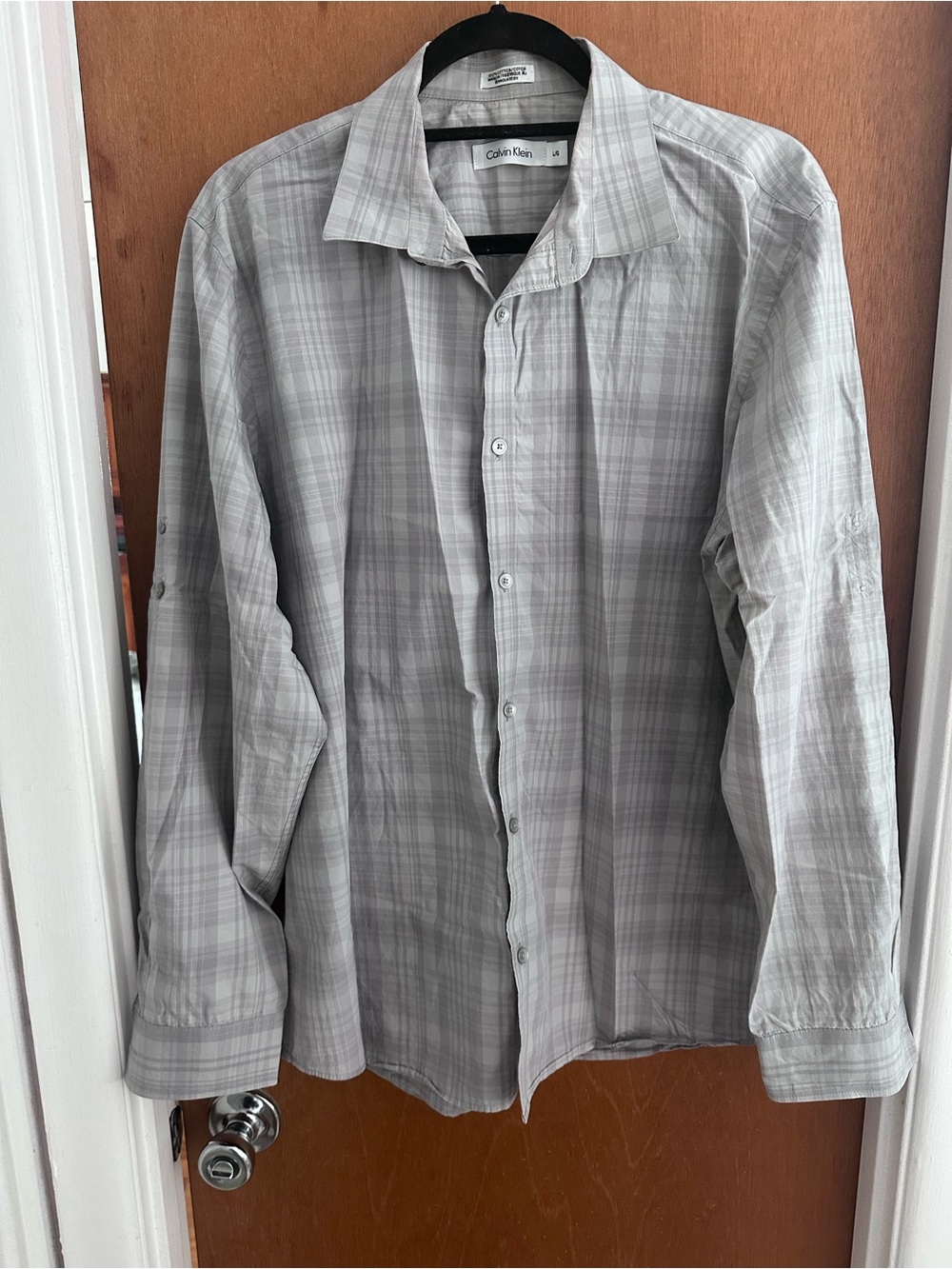 Calvin Klein Plaid Button-Up Shirt